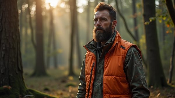Gilet orange de chasse sans manche : l'indispensable allié du chasseur moderne